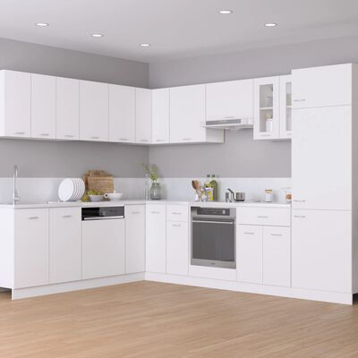 vidaXL Oven Cabinet White 23.6"x18.1"x32.1" Engineered Wood
