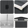 vidaXL Garden Shed Anthracite Galvanized steel Standard Durable