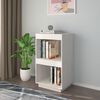 vidaXL Book Cabinet White Solid Pine Wood Compact Book Cabinet