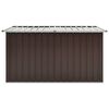 vidaXL Storage Box Brown Galvanized steel, plastic 67.3 x 39.0 x 36.6 in