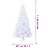 vidaXL Artificial Christmas Tree White PVC, Steel Extra large