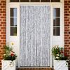 vidaXL Insect Curtain White and Grey 39.4x86.6" Chenille