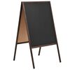 vidaXL Double-sided Blackboard Cedar Wood Free Standing 23.6"x31.5"