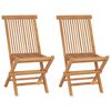vidaXL Garden Dining Set Teak Solid teak wood Compact Foldable