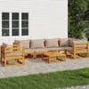 vidaXL Garden Lounge Set Taupe