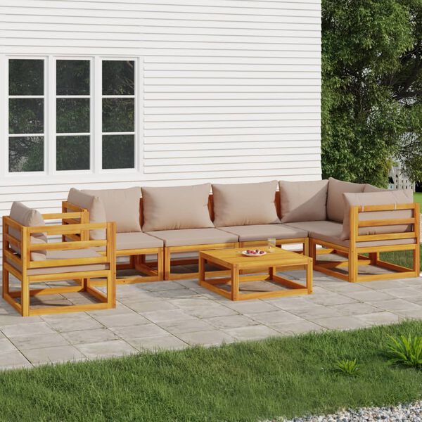 vidaXL Garden Lounge Set Taupe