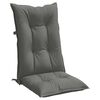 vidaXL Highback Chair Cushion Set of 4 Melange dark grey