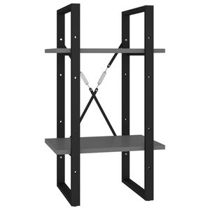 vidaXL Book Cabinet Grey Engineered wood Medium Book Cabinet