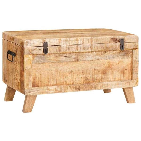 vidaXL Storage Box with Storage 70 x 35 x 40 cm solid mango wood