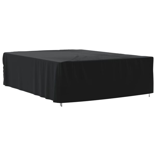vidaXL Garden Furniture Cover Black 420D Oxford with PU coating