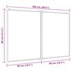 vidaXL Magnetic Whiteboard Foldable 39.4"x31.5"x0.7" Aluminum
