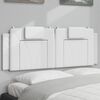 vidaXL Headboard Cushion White