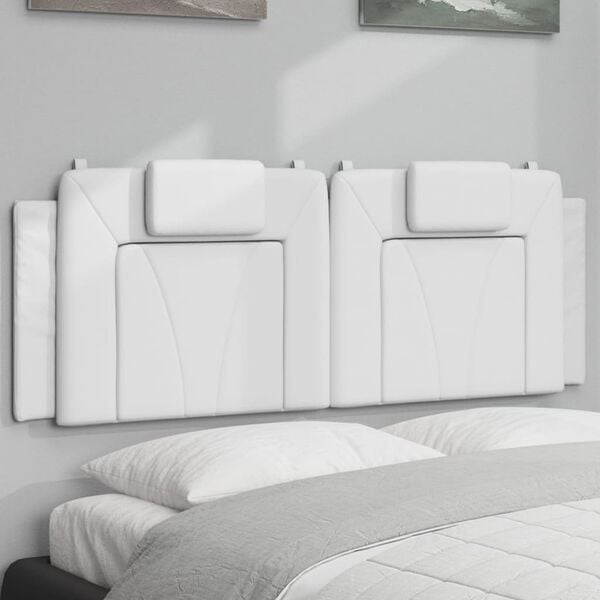 vidaXL Headboard Cushion White