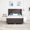 vidaXL Box Spring Bed with Mattress Brown 55.1" x 74.8" fabric