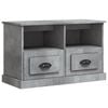 vidaXL TV Cabinet Concrete Grey Engineered wood Medium TV Cabinet