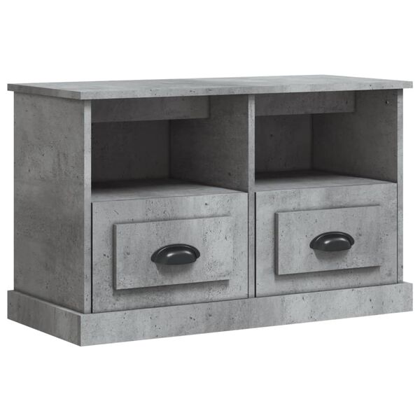 vidaXL TV Cabinet Concrete Grey Engineered wood Medium TV Cabinet