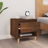 vidaXL Bedside Table Brown oak Engineered wood Medium Bedside Table