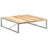 vidaXL Coffee Table Rough Mango Wood Rough Mango Wood, Powder-Coated Steel