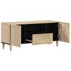 vidaXL TV Cabinet Bleached Natural Solid mango wood, engineered wood