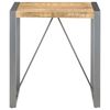 vidaXL Dining Table Rough Mango Wood and Grey