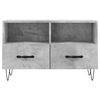 vidaXL TV Cabinet Concrete Gray Engineered Wood 31.5 x 14.2 x 19.7 in