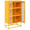 vidaXL Highboard Mustard Yellow Cold-rolled steel Standard