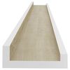vidaXL Wall Shelf Set of 4 White and Sonoma Oak MDF Medium