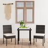 vidaXL Dining Set Black, Cream