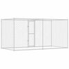 vidaXL Dog Cage Silver 400 x 200 x 256 cm Galvanised Steel