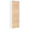 vidaXL Storage Cabinet White 27.6"x16.7"x88.6" Engineered Wood