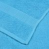 vidaXL Hand Towel Set of 2 Turquoise 100% Cotton 19.7x39.4 in