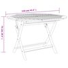 vidaXL Garden Dining Set Wood Solid Acacia wood 5 piece set Foldable