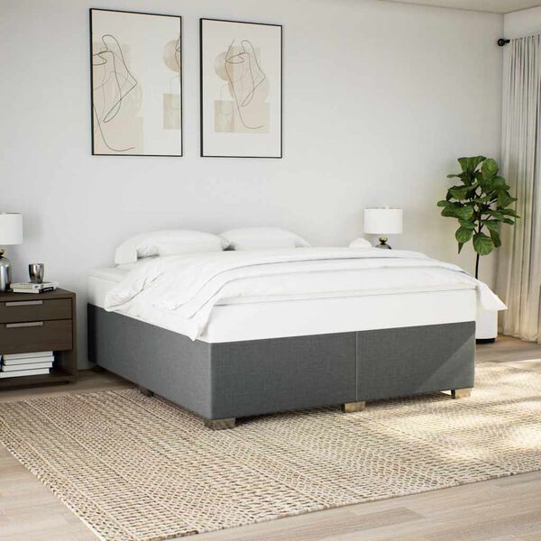 vidaXL Bed Frame Dark grey