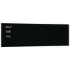vidaXL Wall-mounted Magnetic Board Black 39.4"x11.8" Tempered Glass