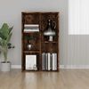 vidaXL Book Cabinet Smoked oak Engineered wood Medium Book Cabinet