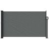 vidaXL Retractable Side Awning Anthracite 100% polyester with PU coating