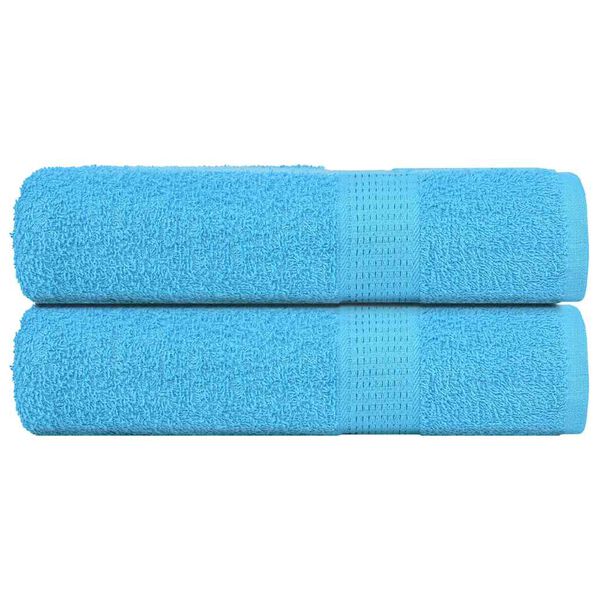 vidaXL Hand Towel Set of 2 Turquoise 100% Cotton 19.7x39.4 in