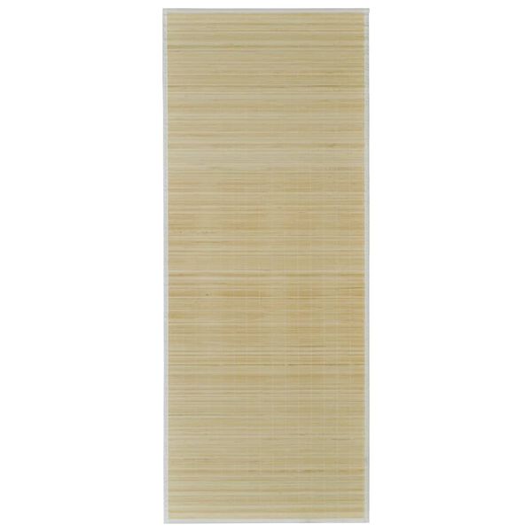 vidaXL Carpet Natural bamboo Bamboo 31.5 x 78.7 in Non-slip Bamboo Rug