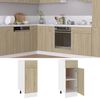 vidaXL Drawer Bottom Cabinet Sonoma Oak Engineered Wood Compact