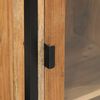 vidaXL Bathroom Cabinet Natural wood brown and black