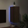 vidaXL TV Wall Cabinet Brown oak Engineered wood Medium TV Wall Cabinet