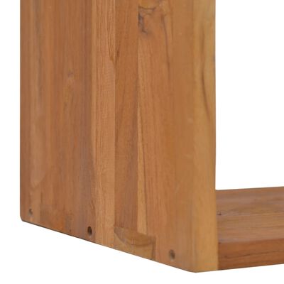 vidaXL Bedside Cabinet 15.7"x11.8"x15.7" Solid Teak Wood