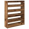 vidaXL Shoe Rack Rustic Wood Engineered Wood Slim Shoe Rack