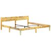 vidaXL Bed Frame Reclaimed Wood Color Solid reclaimed wood, steel Double