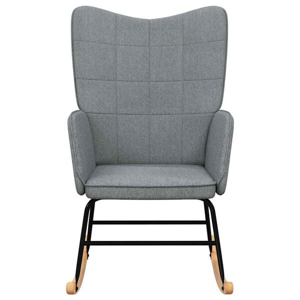 vidaXL Rocking Chair Light grey