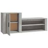 vidaXL Shoe Cabinet Concrete Gray Engineered Wood Medium Shoe Cabinet
