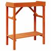 vidaXL Plant Stands with Shelf Brown 75 x 40 x 90 cm Solid pine wood