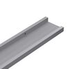 vidaXL Frame Ledge Shelf Set of 2 Grey MDF Medium Wall mounting