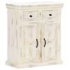 vidaXL Sideboard White Solid mango wood, engineered wood Medium