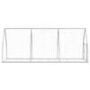 vidaXL Rabbit Hutch Silver Galvanized Steel Durable Rabbit Hutch